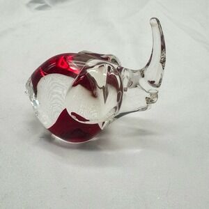 VTG Novica Hand blown art glass elephant